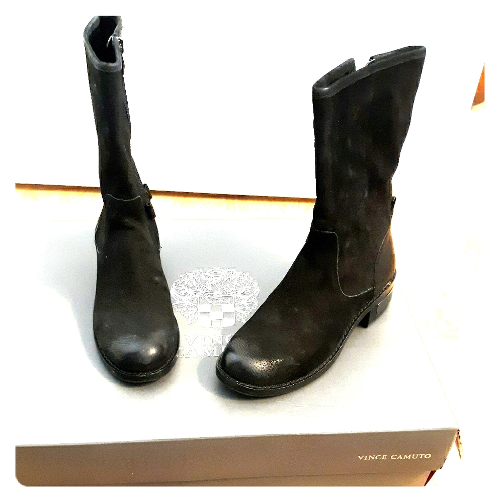 Leather Moto Boots